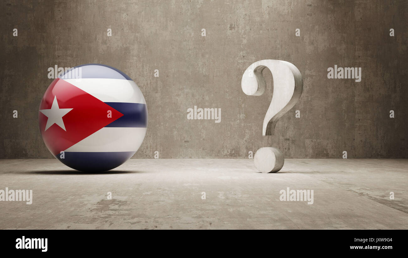 Cuba High Resolution Question Mark Concept Stock Photo Alamy