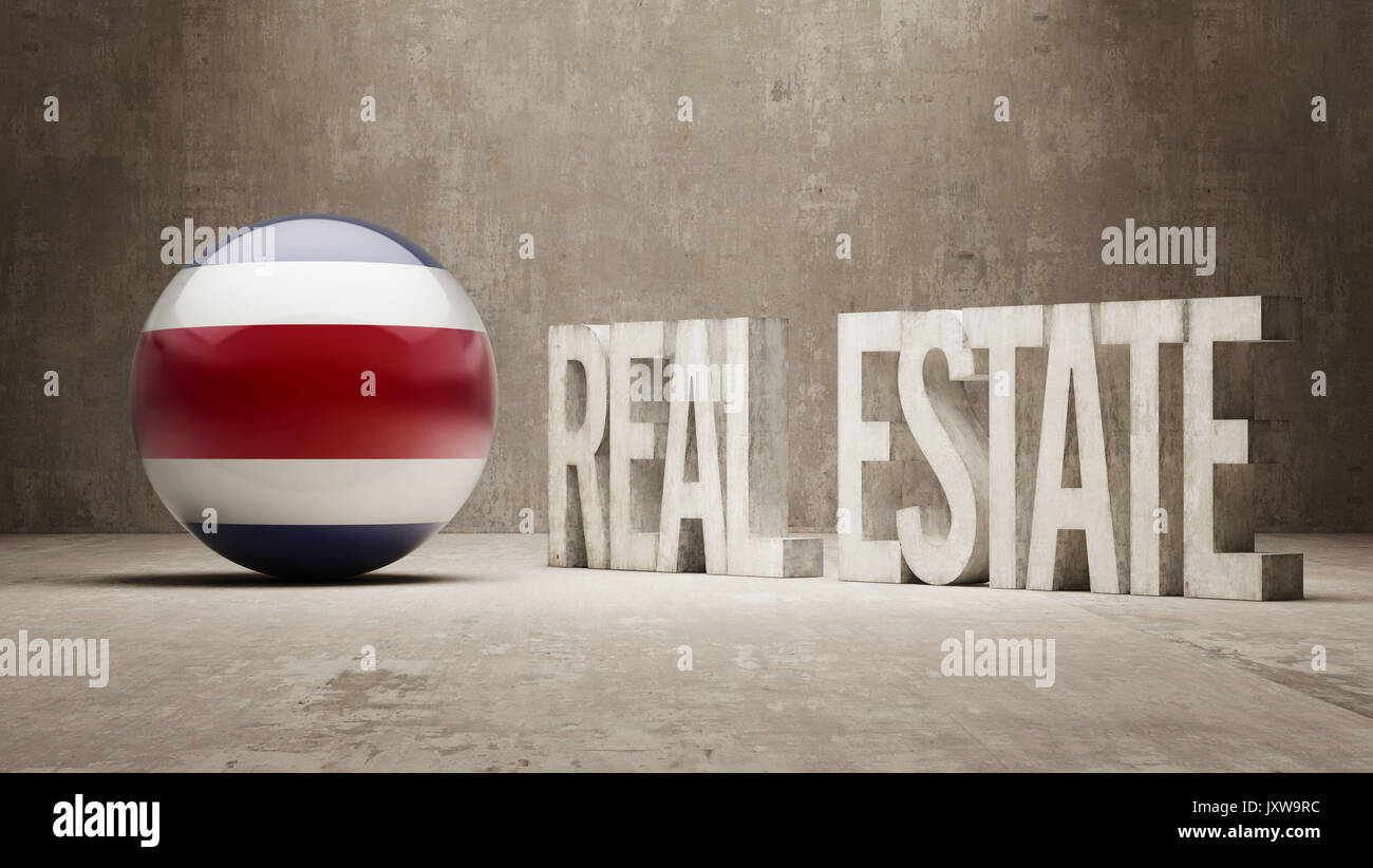 Costa Rica High Resolution Real Estate Concept Stock Photo