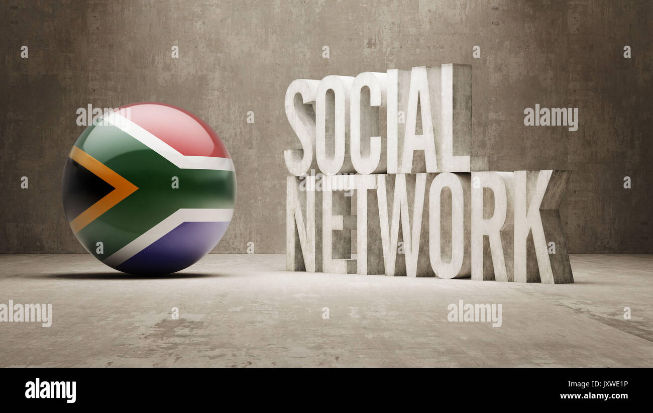 South Africa High Resolution Social Network Stock Photo - Alamy
