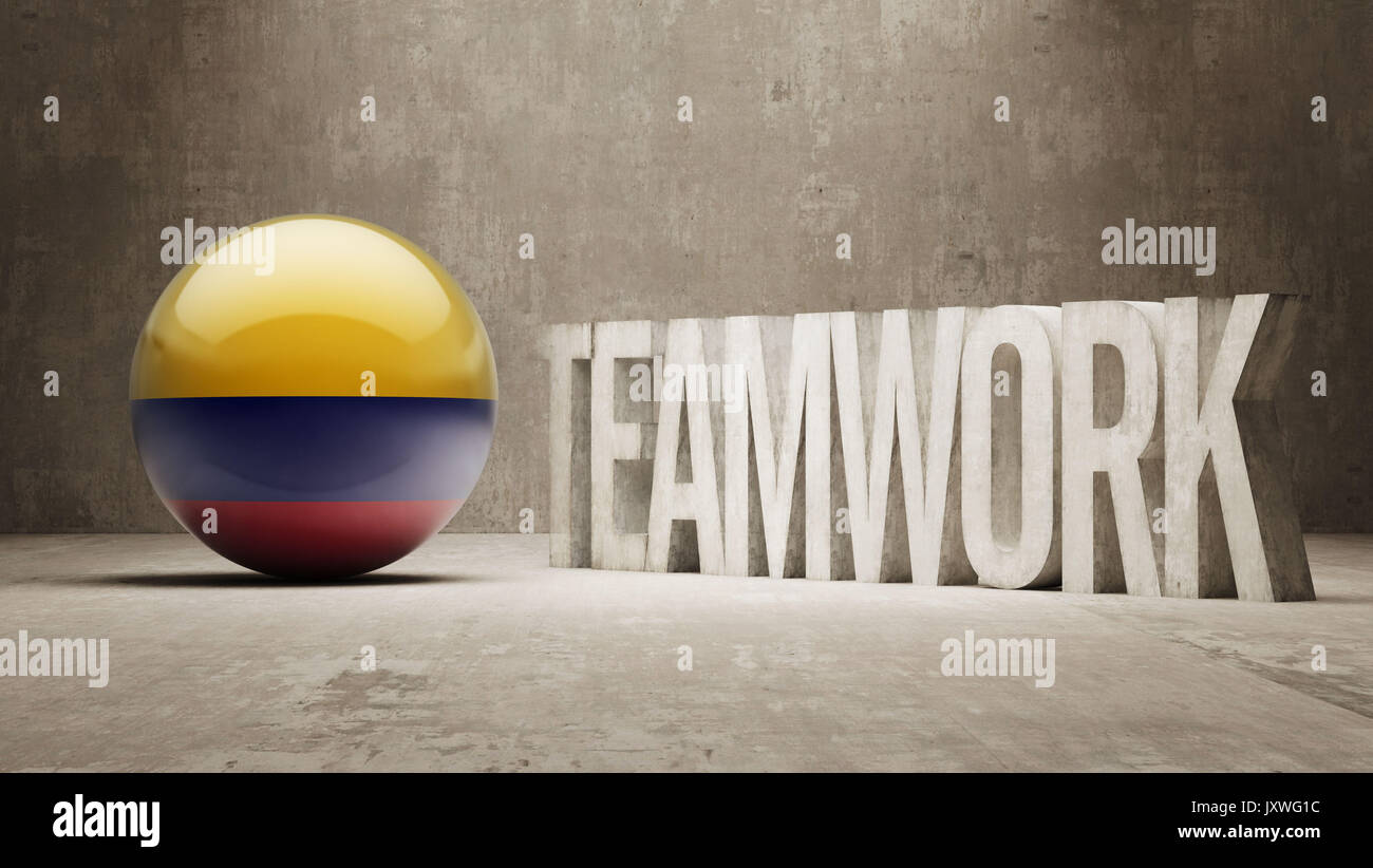 Colombia High Resolution Teamwork Concept Stock Photo - Alamy