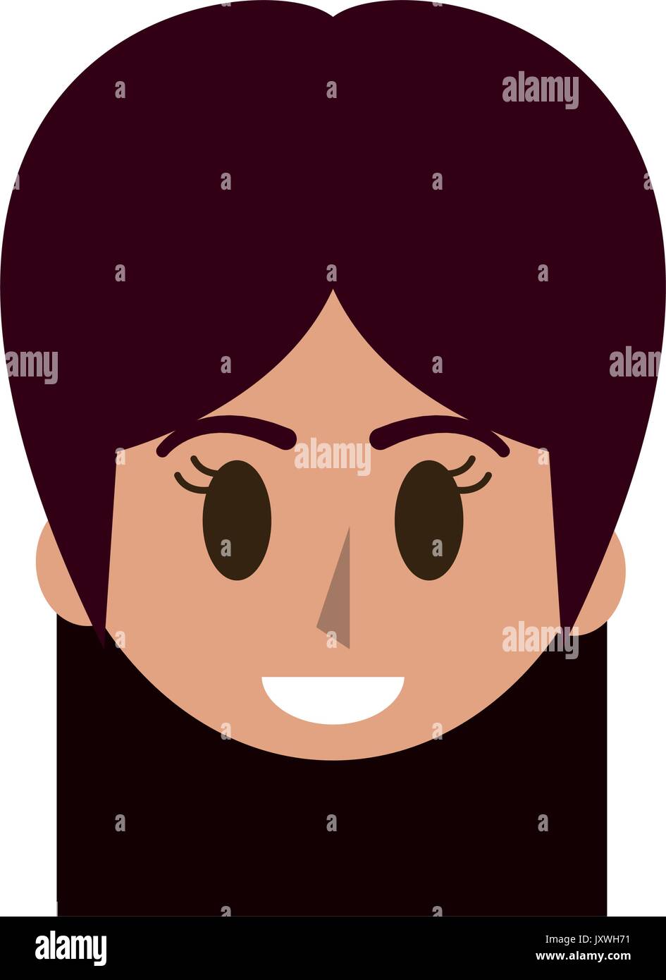 happy woman cartoon icon image Stock Vector Image & Art - Alamy