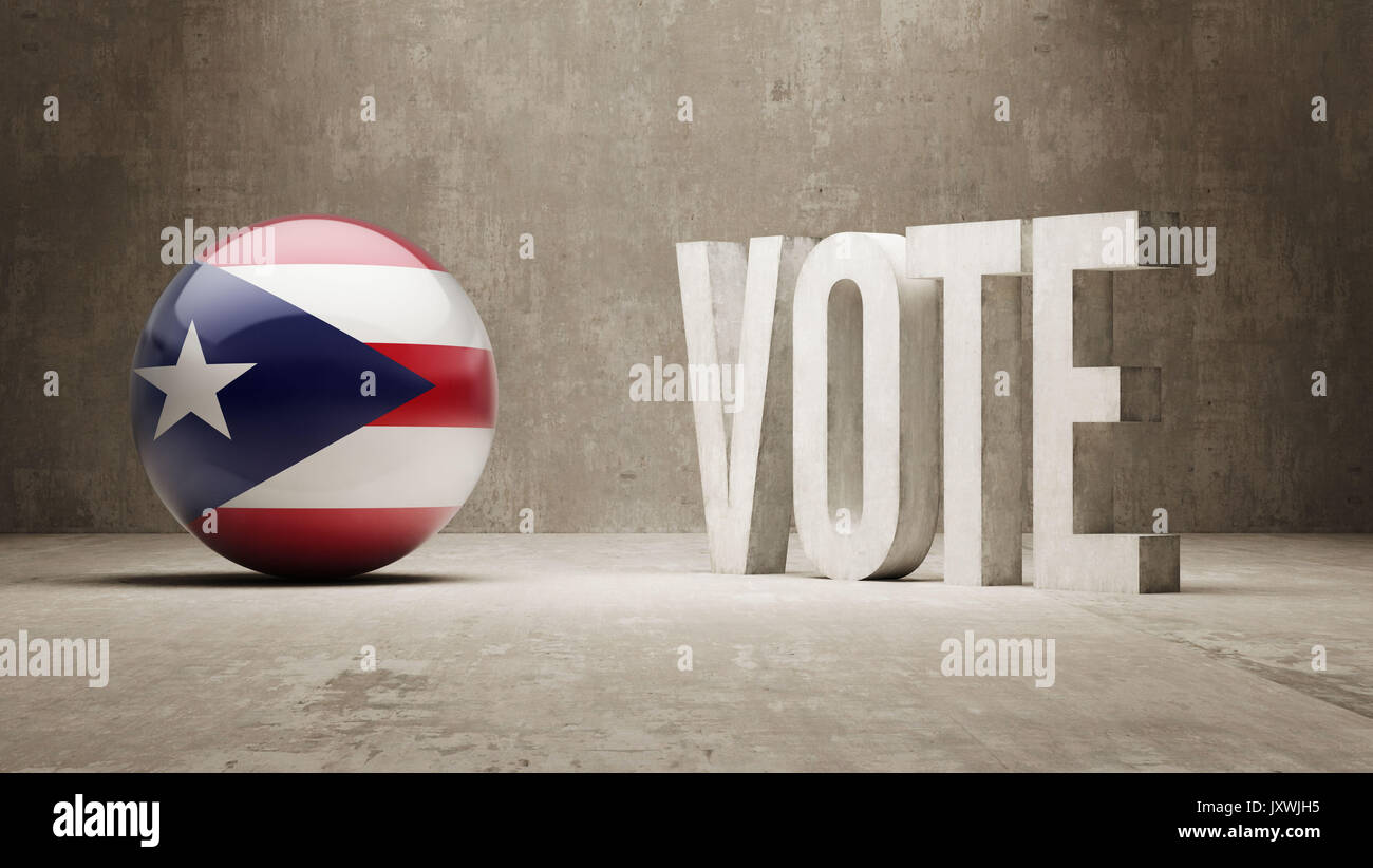 Puerto Rico High Resolution Vote Concept Stock Photo Alamy