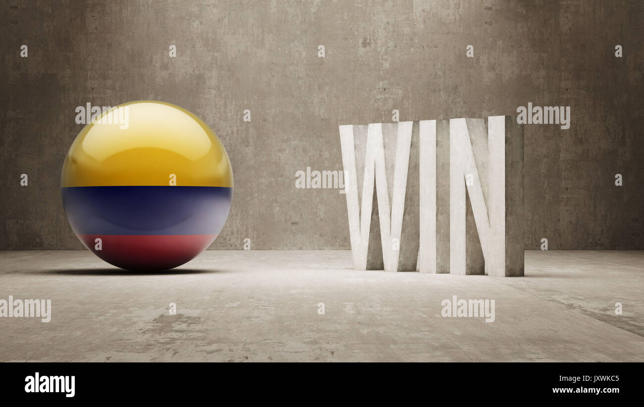 Colombia High Resolution Win Concept Stock Photo - Alamy