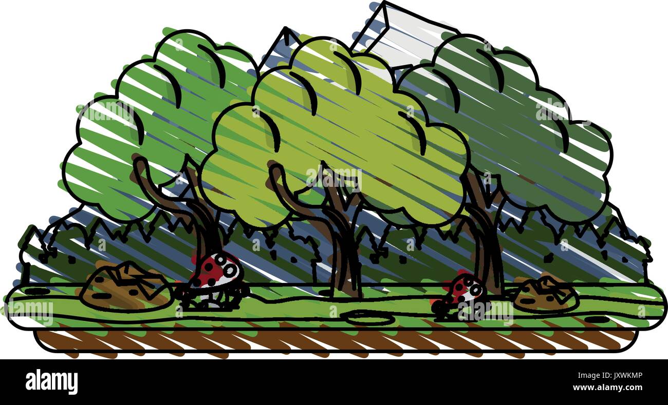 forest vector illustration Stock Vector Image & Art - Alamy