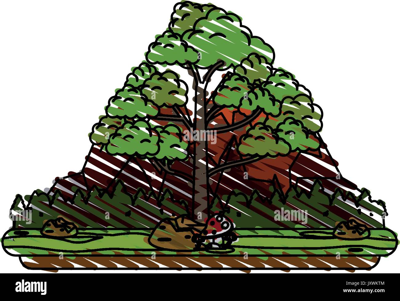landscape vector illustration Stock Vector Image & Art - Alamy