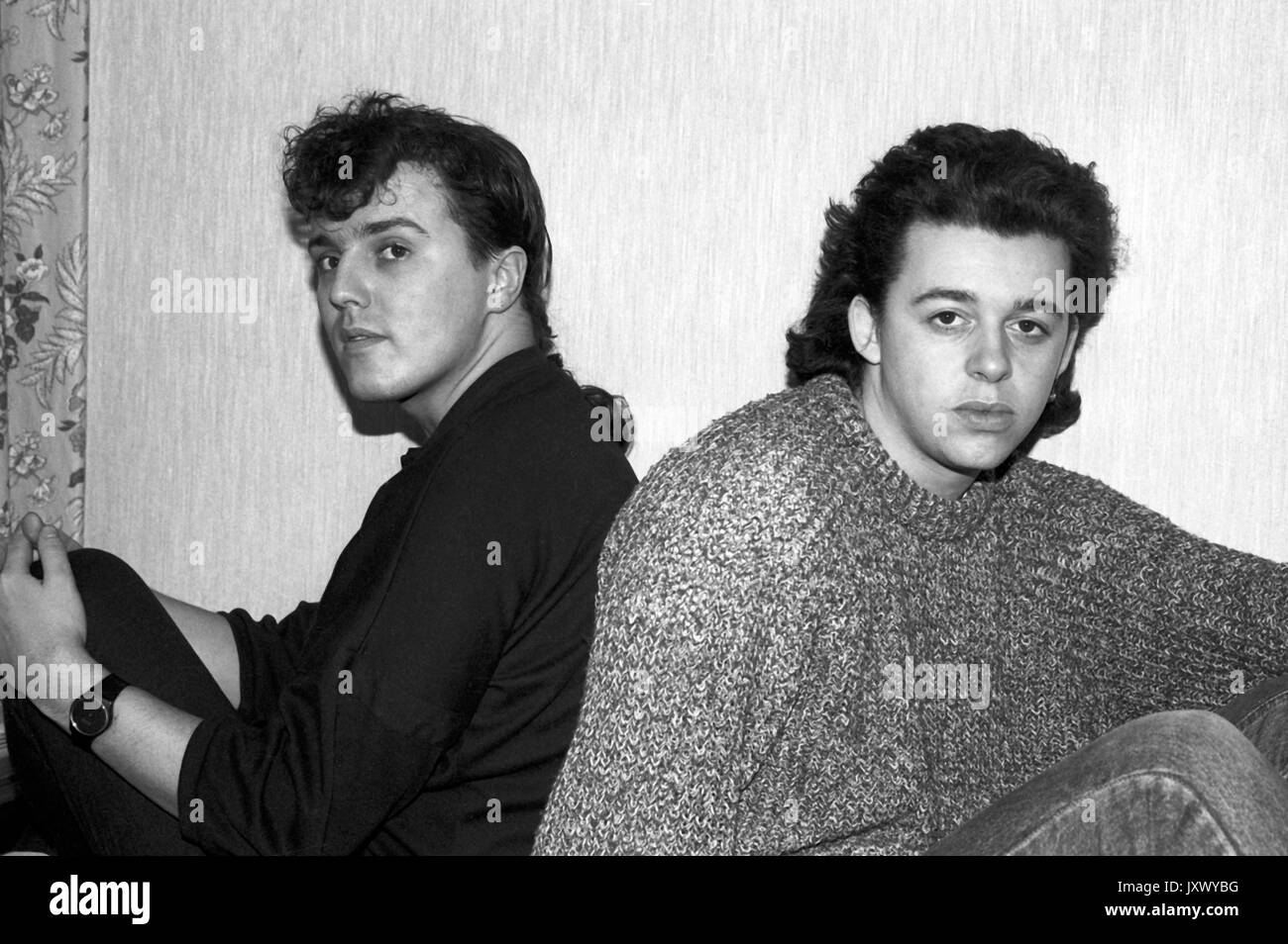 Curt Smith and Roland Orzabal of Tears for Fears during a photocall at