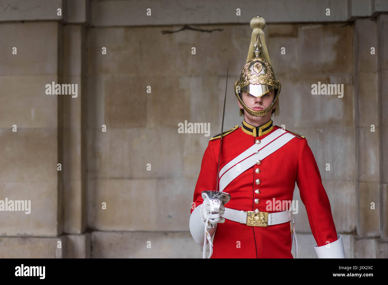 London Queen's Life Guard Soldier on Duty, UK, England Stock Photo Alamy