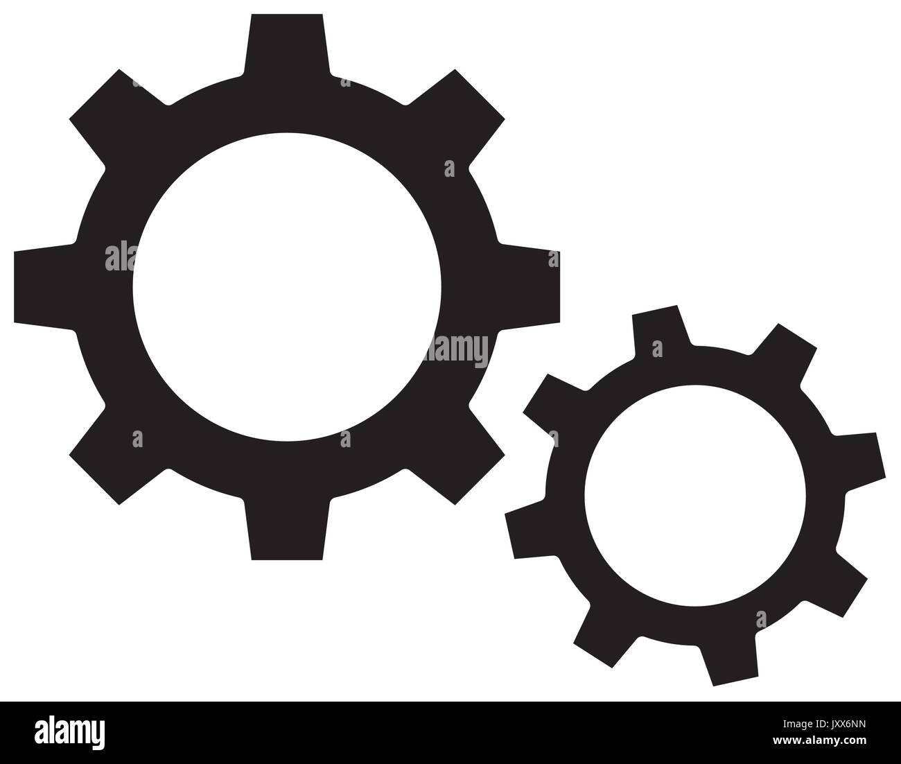 gear wheels icon Stock Vector Image & Art - Alamy