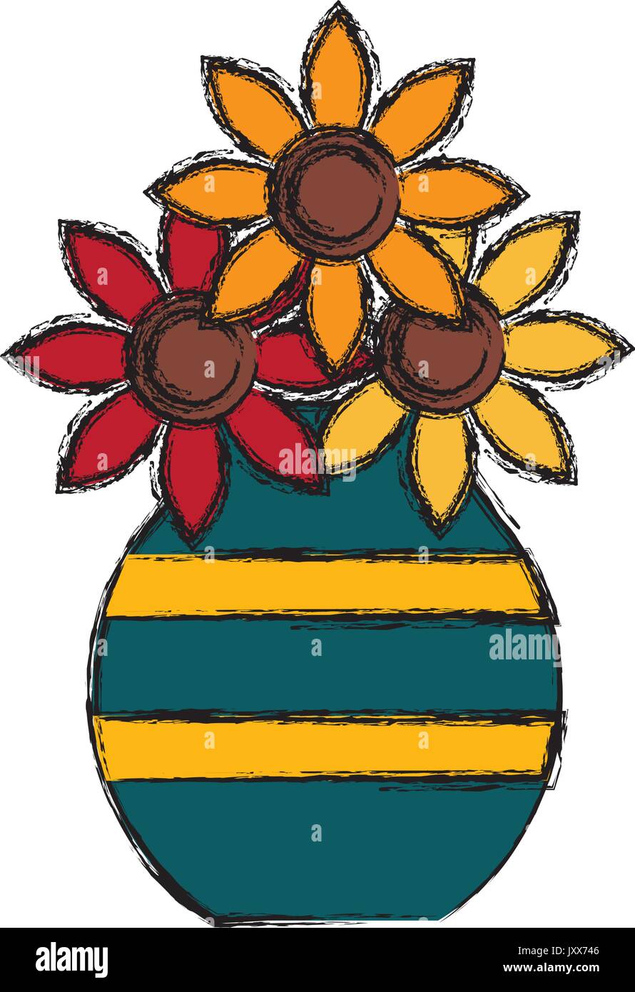 vase with flowers icon Stock Vector Image & Art - Alamy