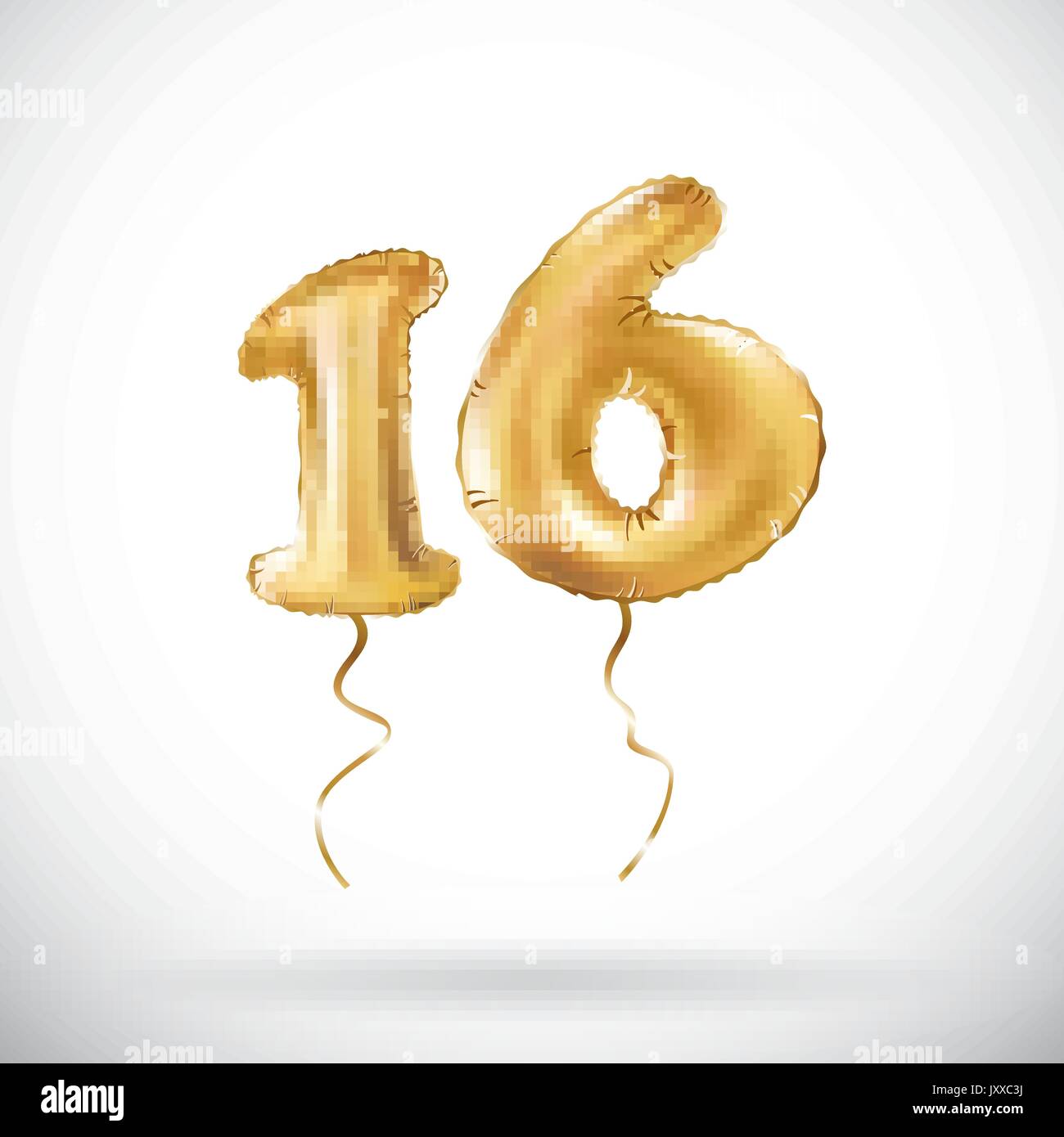 vector-golden-number-16-sixteen-metallic-balloon-party-decoration