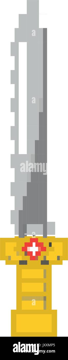 video game sword medieval weapon protection Stock Vector Image & Art ...