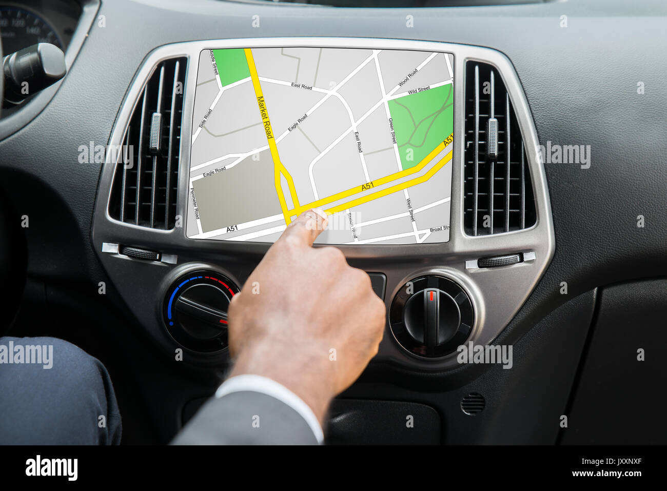 Person Using Gps Device High Resolution Stock Photography and Images ...
