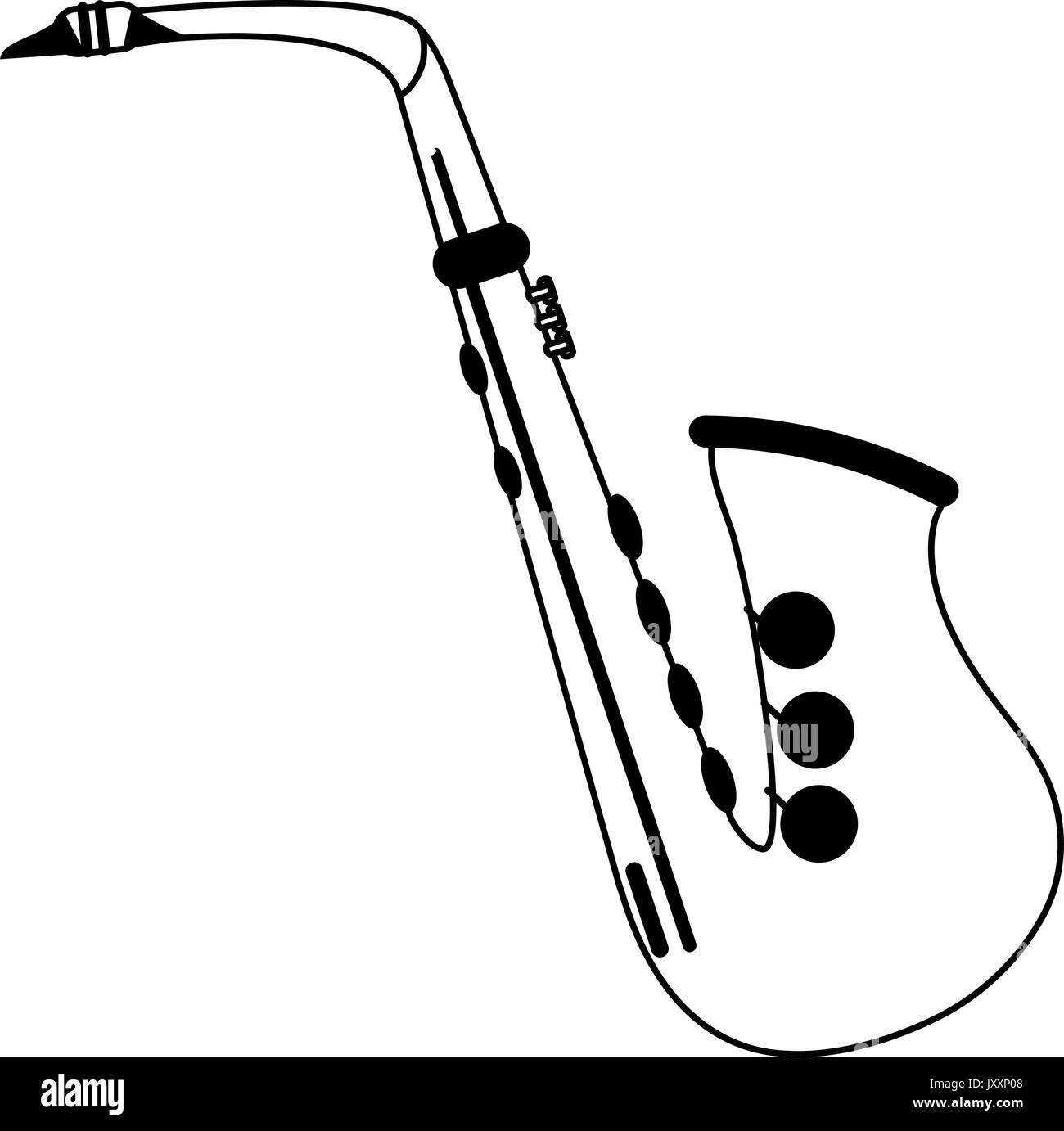 saxophone musical instrument icon image Stock Vector Image & Art - Alamy