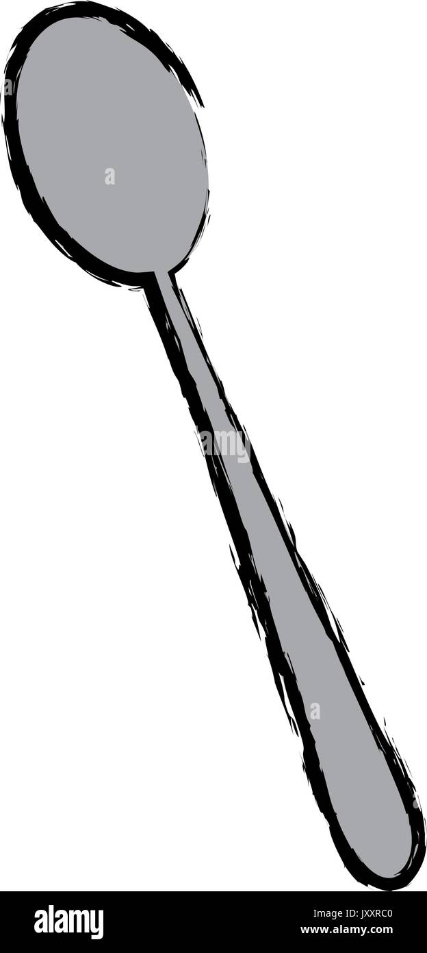 spoon cutlery eating utensil kitchen icon Stock Vector Image & Art - Alamy