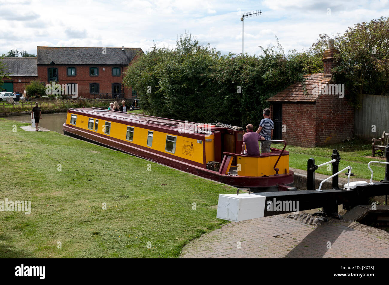 The Oxford Canal at Marston Doles, Warwickshire, England, UK Stock Photo