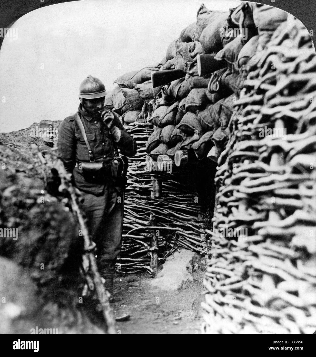 In einer britischen Hauptkampflinie auf dem Balkan, 1910er Jahre 