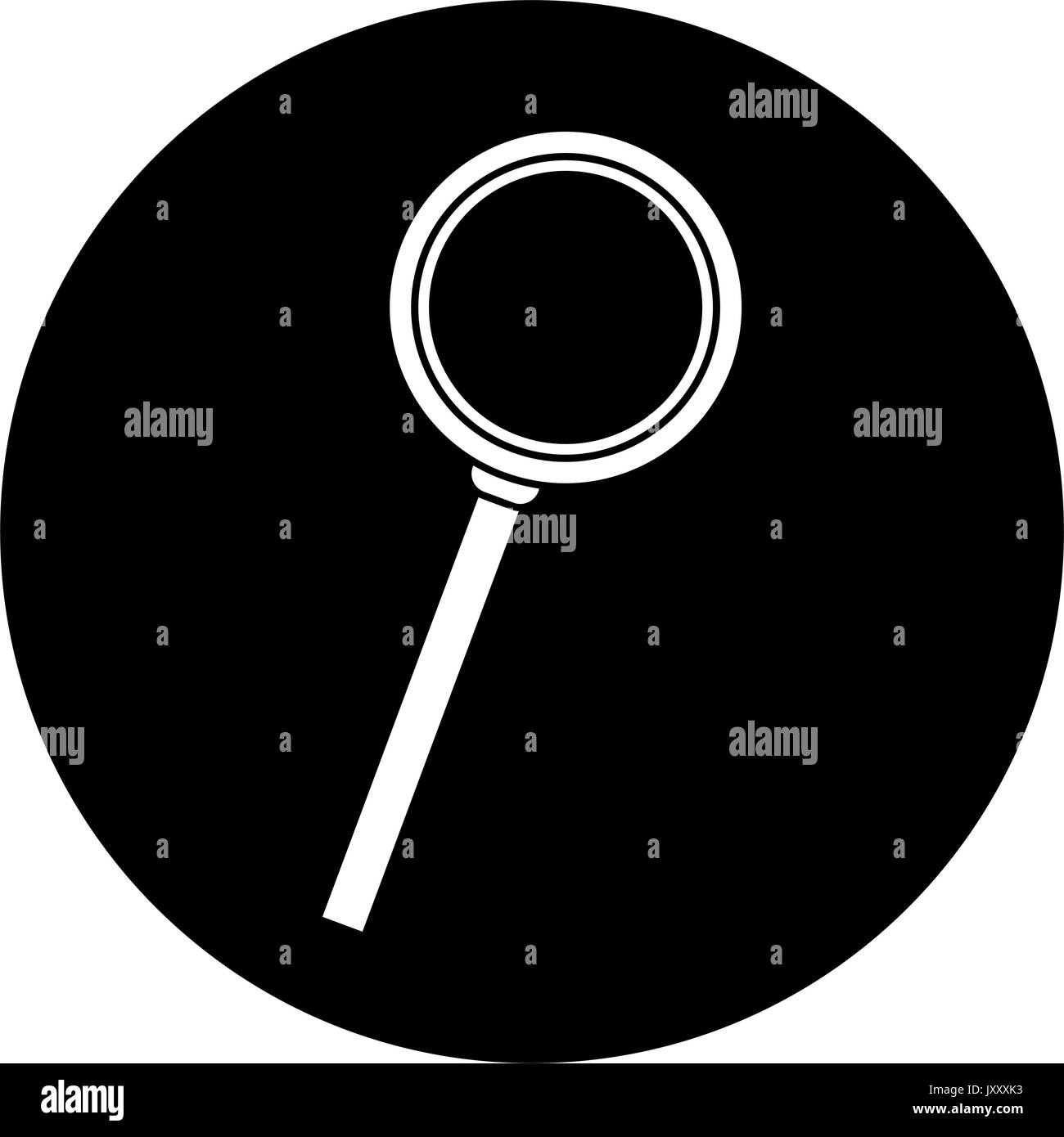 magnifying glass loupe and handle search tool Stock Vector Image & Art