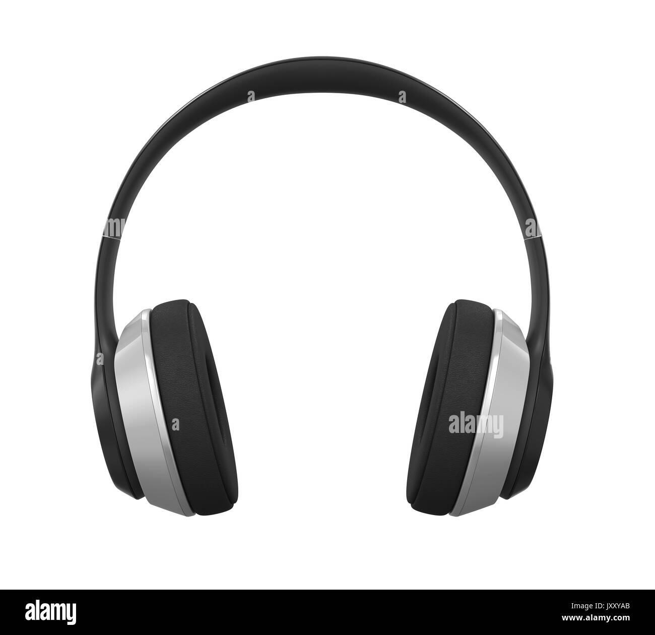 Black render 3d headphone Black and White Stock Photos & Images Alamy
