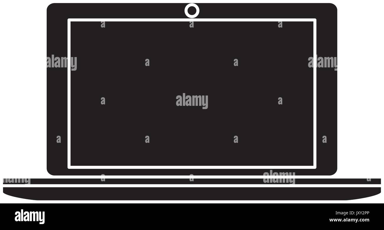 computer laptop isolated icon Stock Vector Image & Art - Alamy