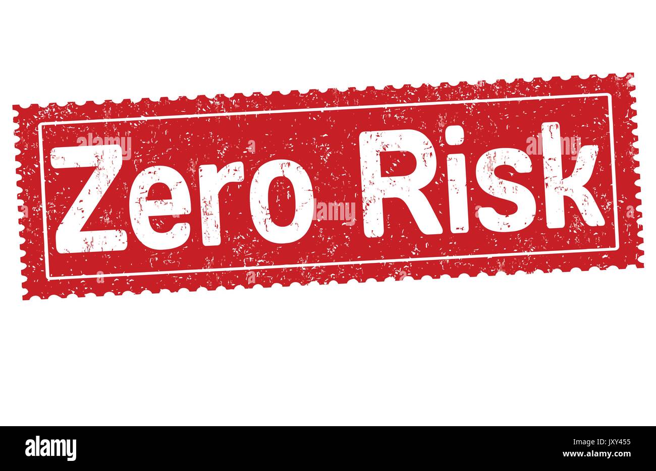 Zero risk grunge rubber stamp on white background, vector illustratio
