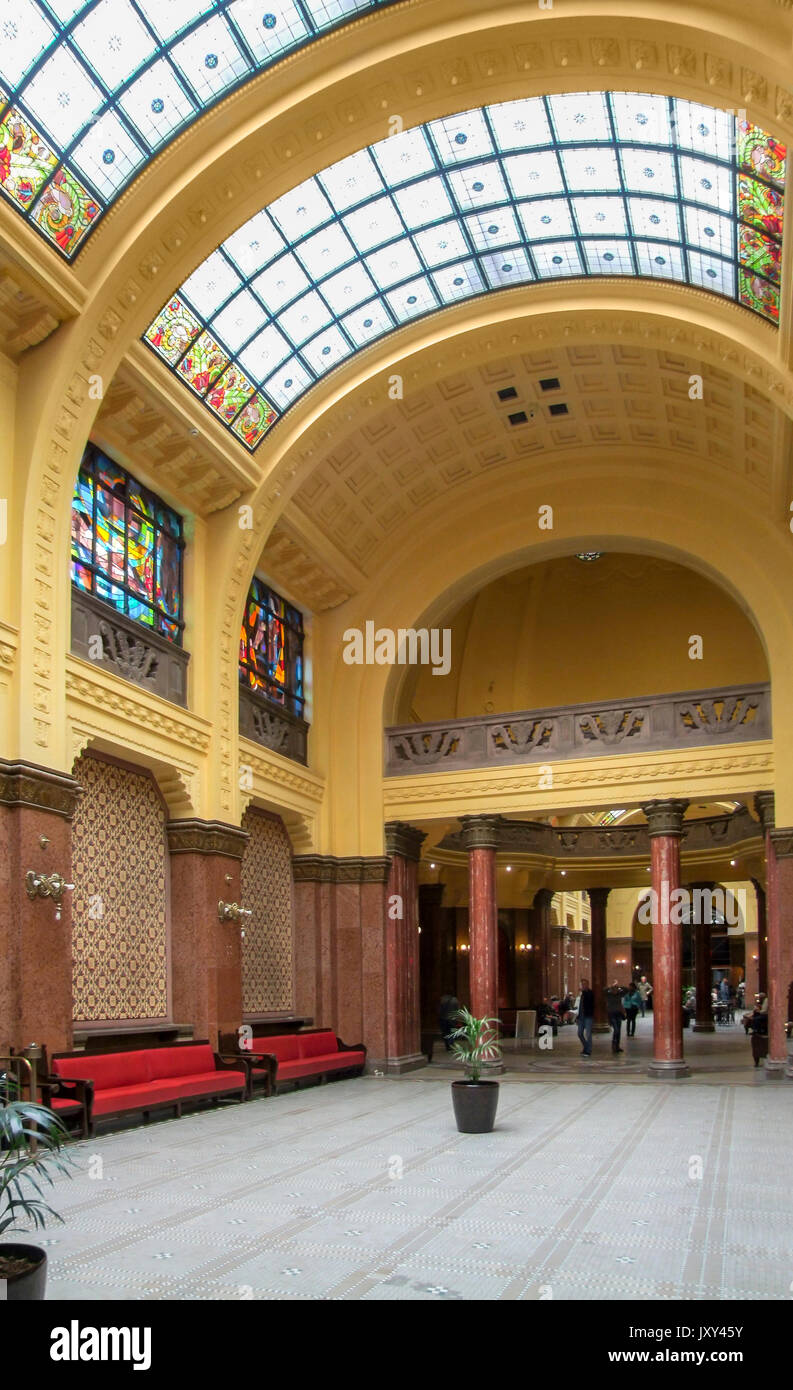 noble entrance hall in Budapest, Hungary Stock Photo Alamy