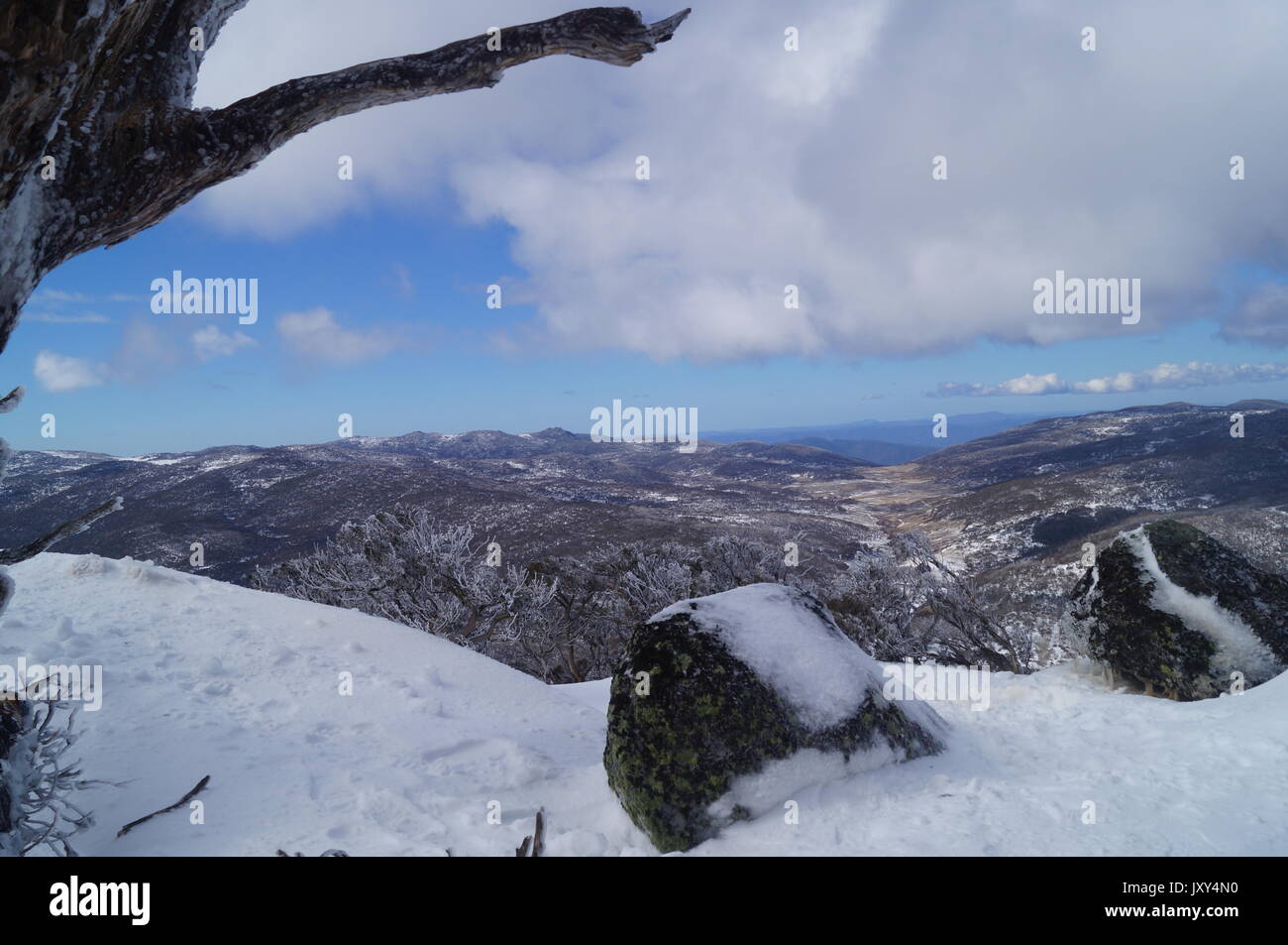Snowy Mountains Australia Stock Photo