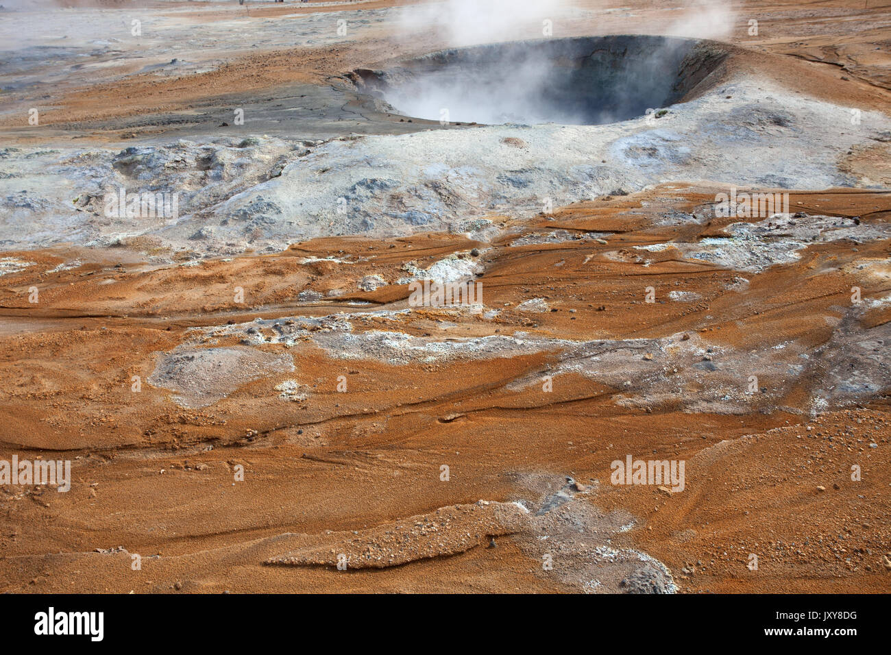 Hverir Geothermal Area Stock Photo