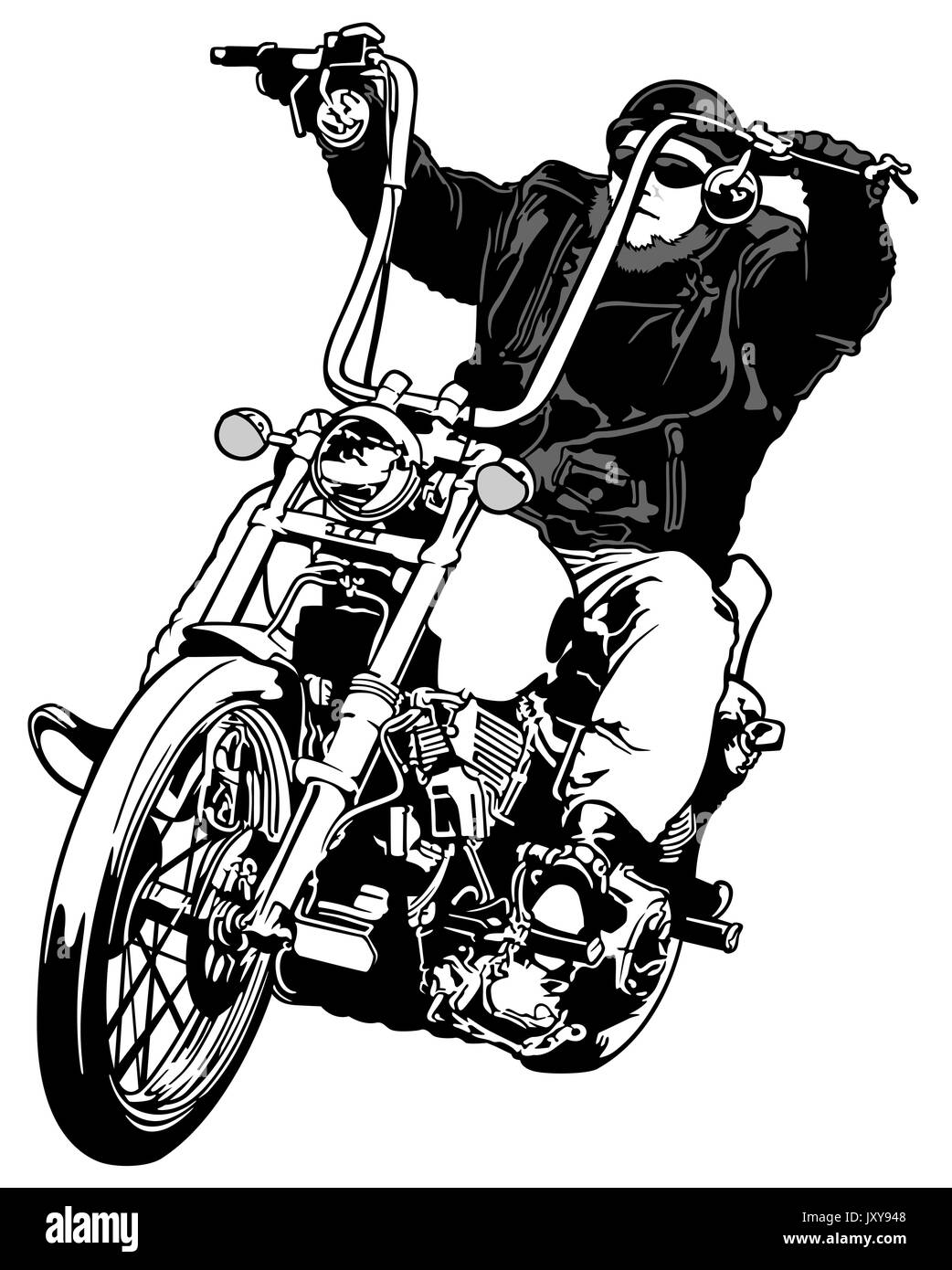Rider On Chopper Stock Vector Image & Art - Alamy Rider On Chopper Stock Vector Image & Art - Alamy