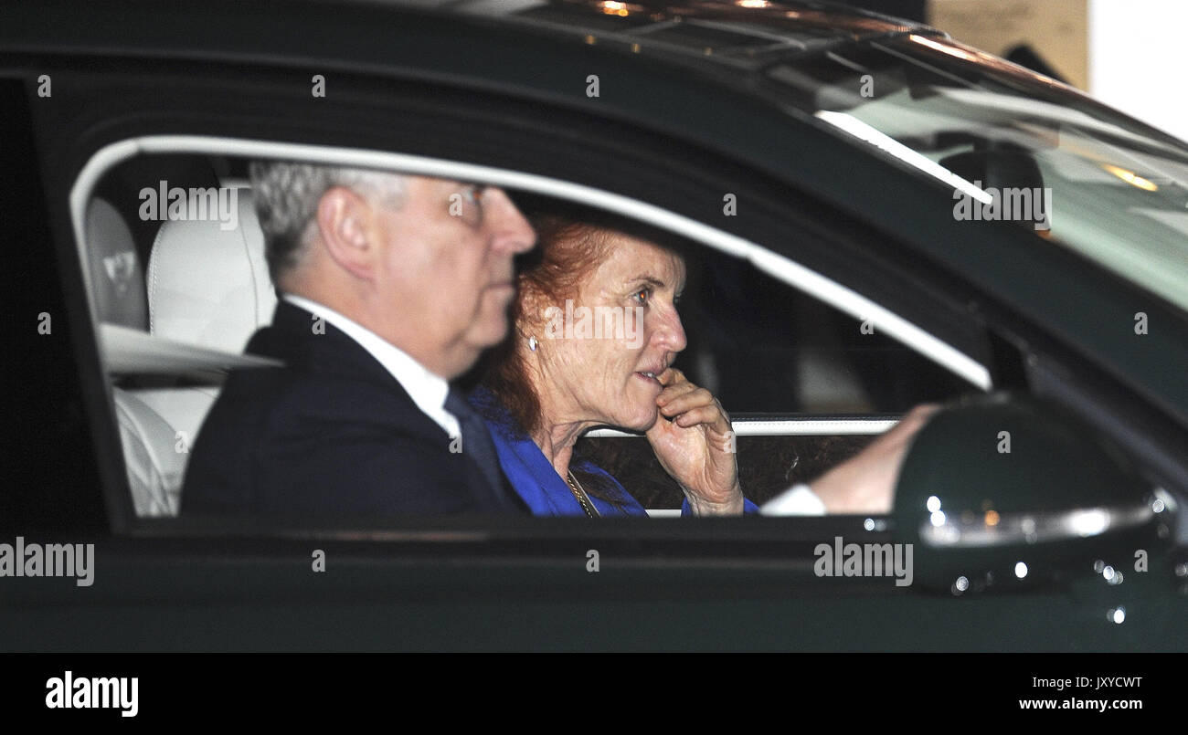 Prince Andrew and Sarah Ferguson at Restaurant 34 Featuring: Prince ...