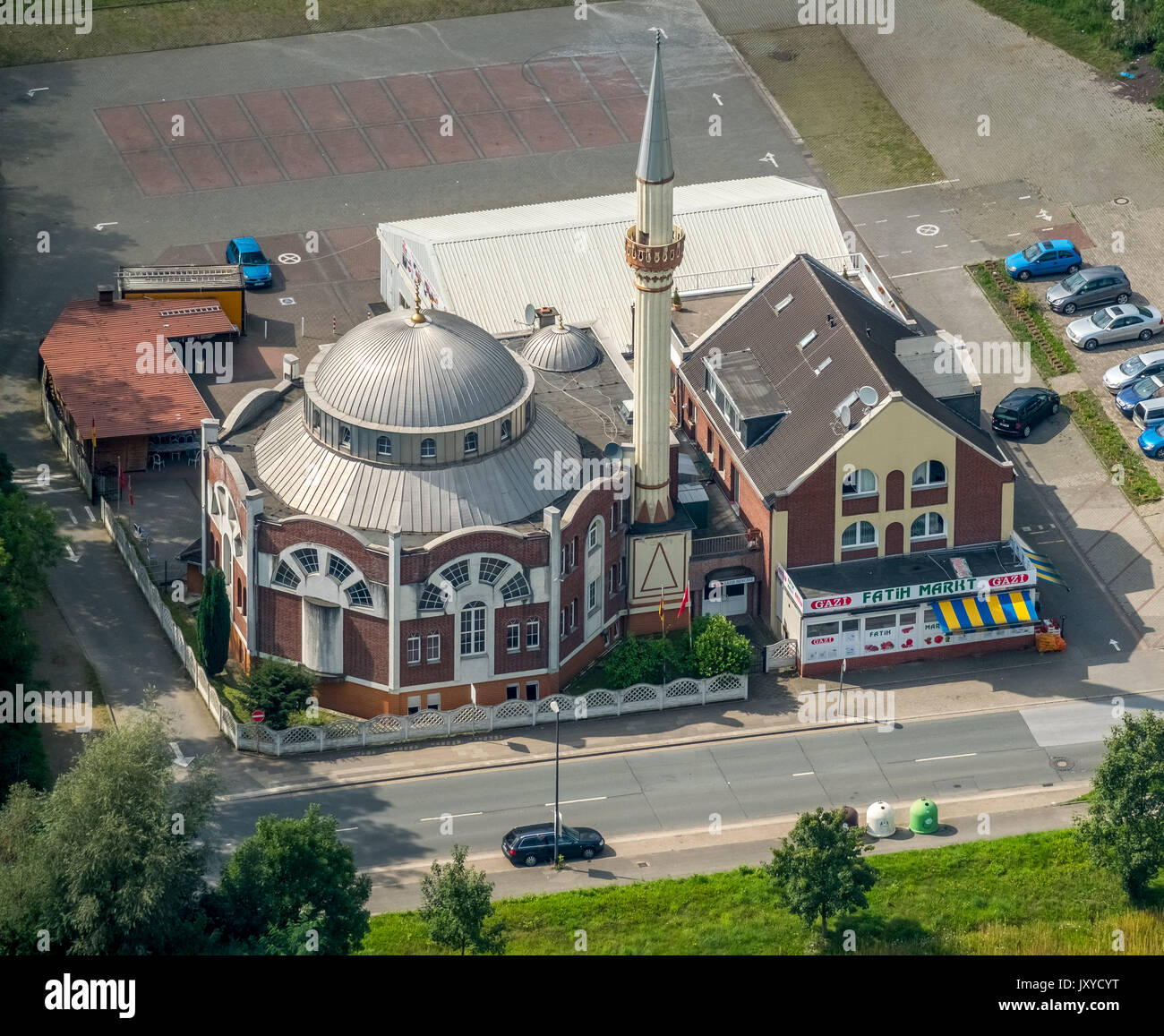 DITIB-Türkisch islamische Gemeinde (Kultur Verein) zu Essen-Katernberg eV.,Fatih Moschee Essen, Schalker Straße 23 , Essen, Ruhrgebiet, Nordrhein-West Stock Photo