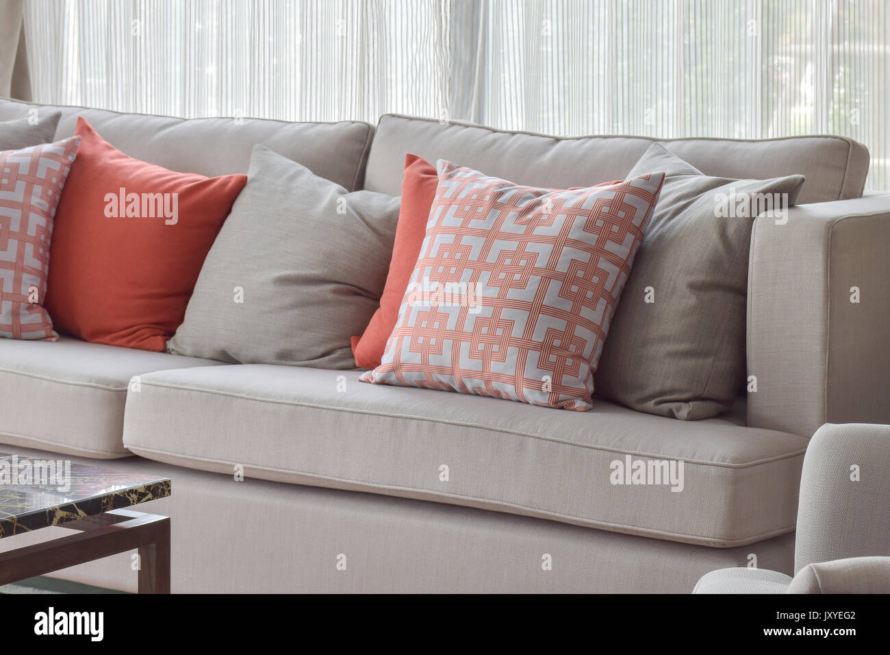 cushion setting on sofa