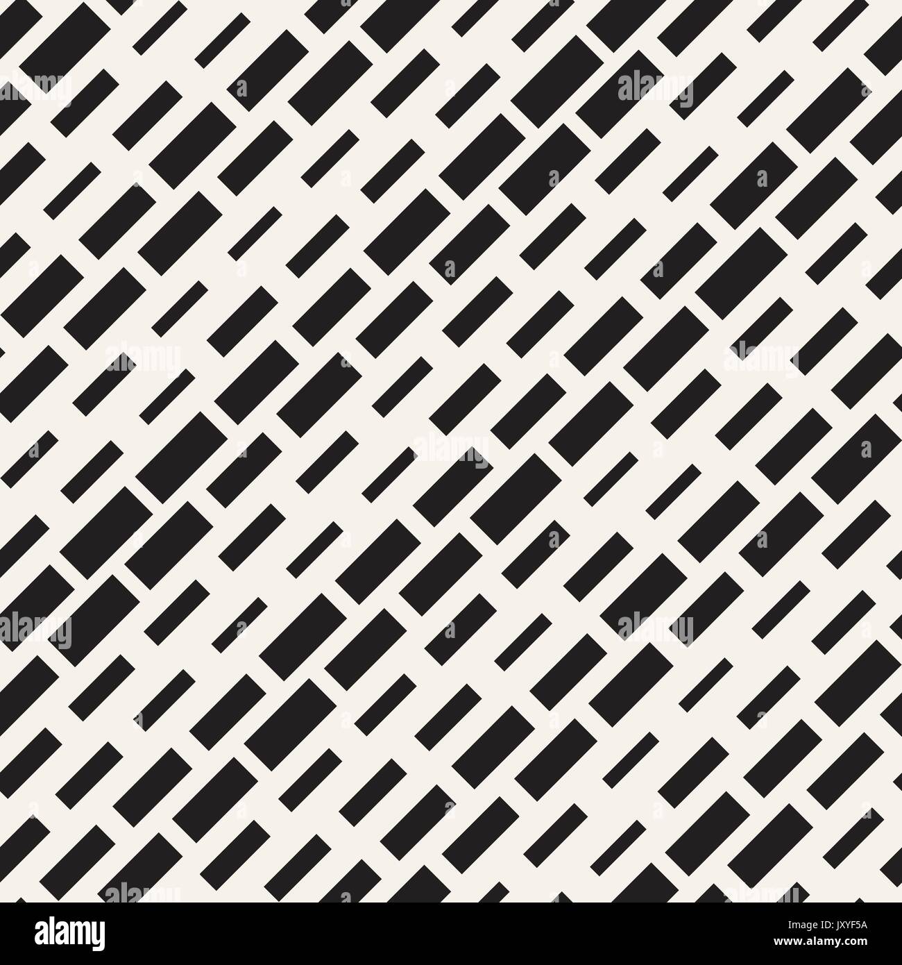 Black and White Irregular Dashed Lines Pattern. Modern Abstract Vector ...