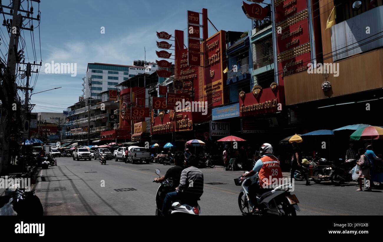 Yaowarat Road Samphanthawong Chinatown Bangkok Thailand Stock Photo