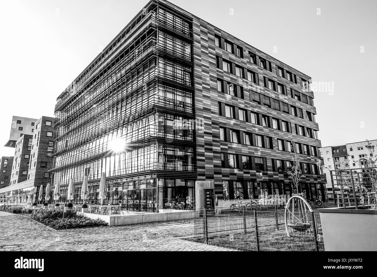 Modern Building of Coca Cola German Headquarter Berlin - BERLIN / GERMANY - SEPTEMBER 2, 2016 Stock Photo