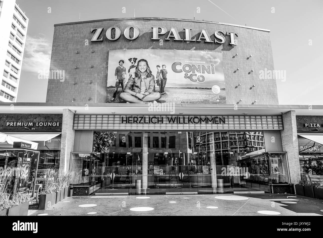 Berlin´s biggest movie theater called Zoo Palast BERLIN / GERMANY SEPTEMBER 2, 2016 Stock