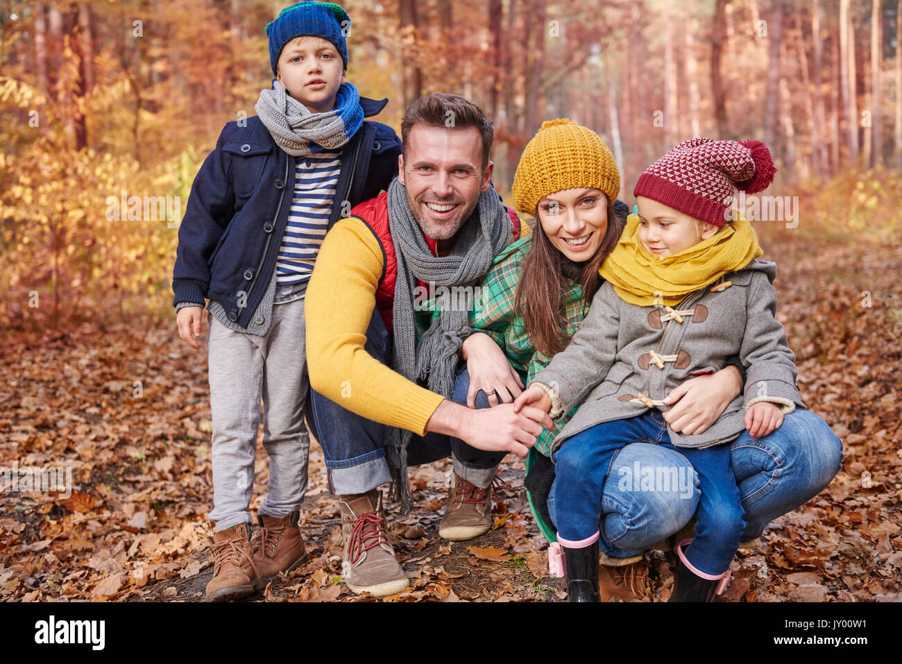 Spending time on fresh air with family Stock Photo