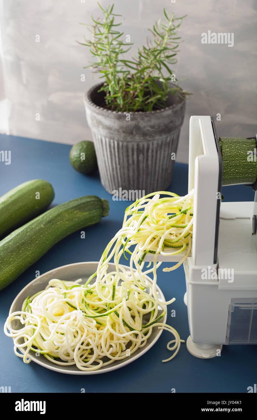 https://c8.alamy.com/comp/JY04K1/spiralizing-courgette-raw-vegetable-with-spiralizer-JY04K1.jpg