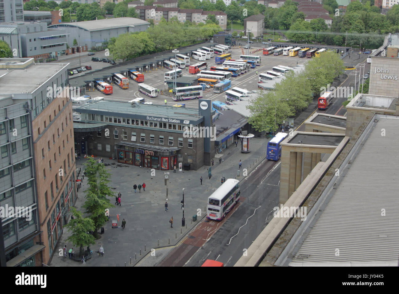 Buchanan bus station Glasgow viewed from above Stock Photo Alamy