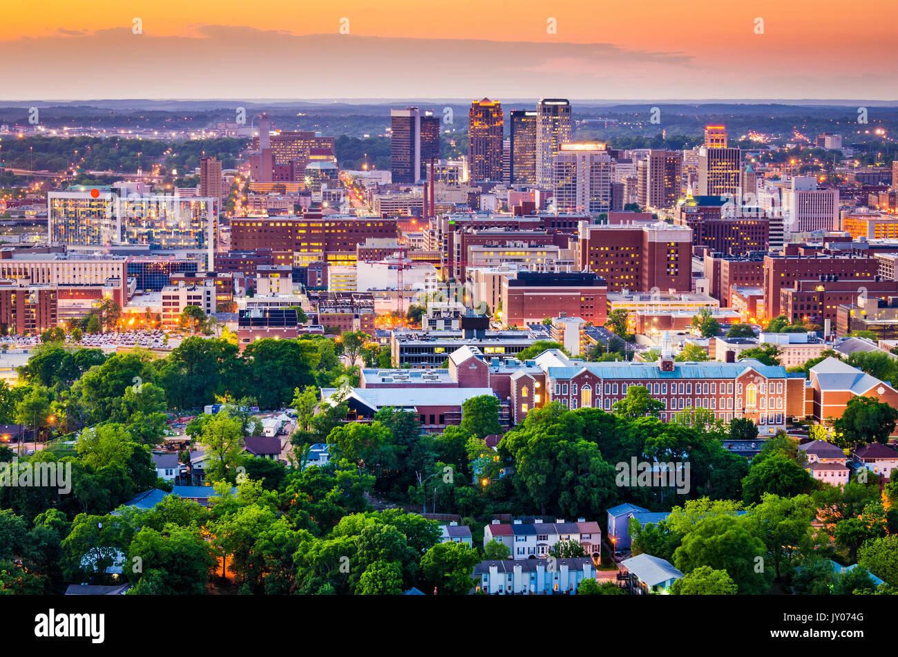 Birmingham, Alabama, USA downtown city skyline Stock Photo Alamy