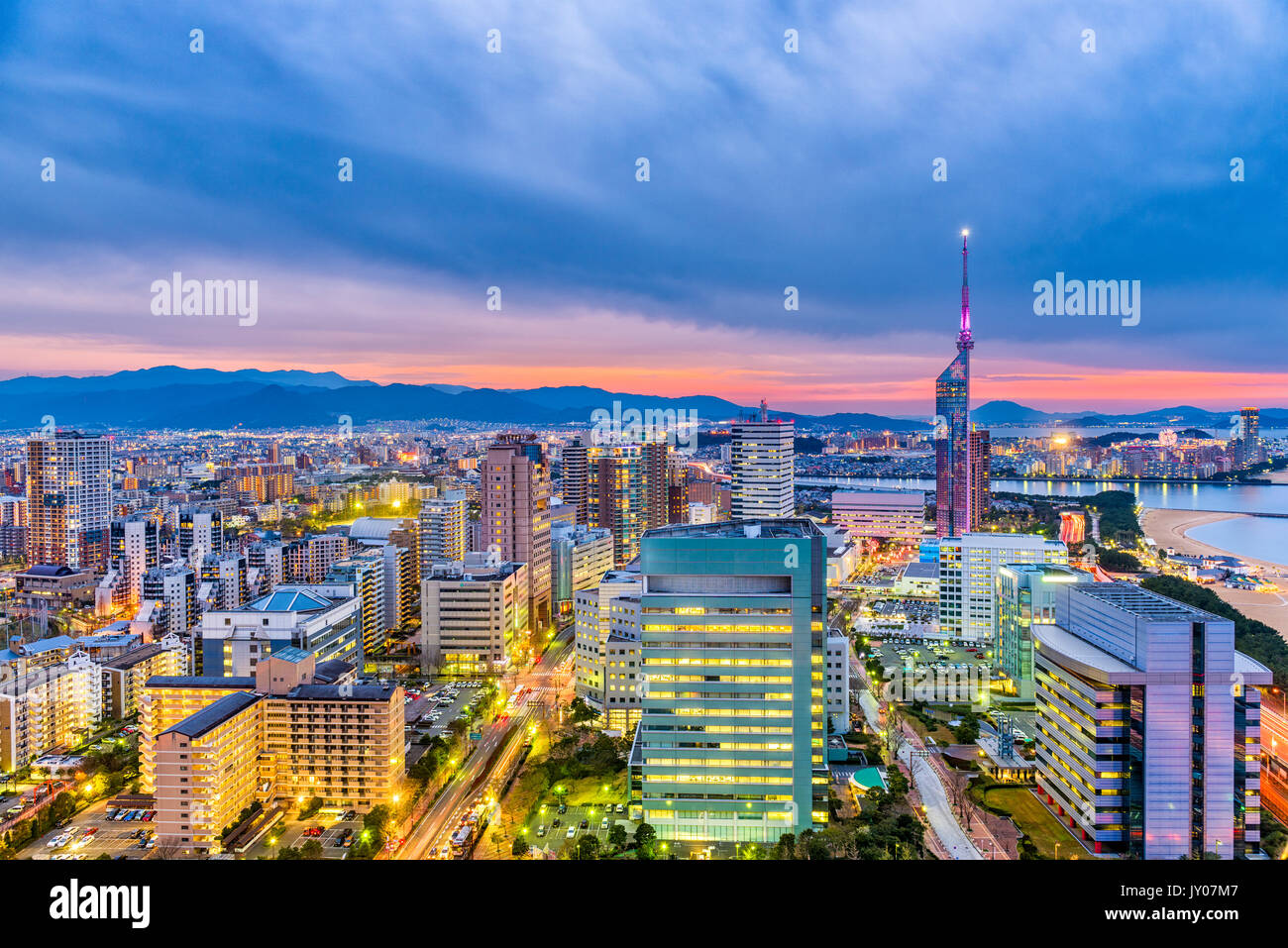 Hakata city skyline night hi-res stock photography and images - Alamy