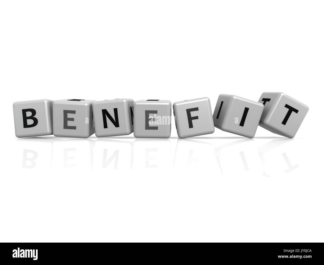 Benefit buzzword concept image with hi-res rendered artwork that could be used for any graphic design. Stock Photo
