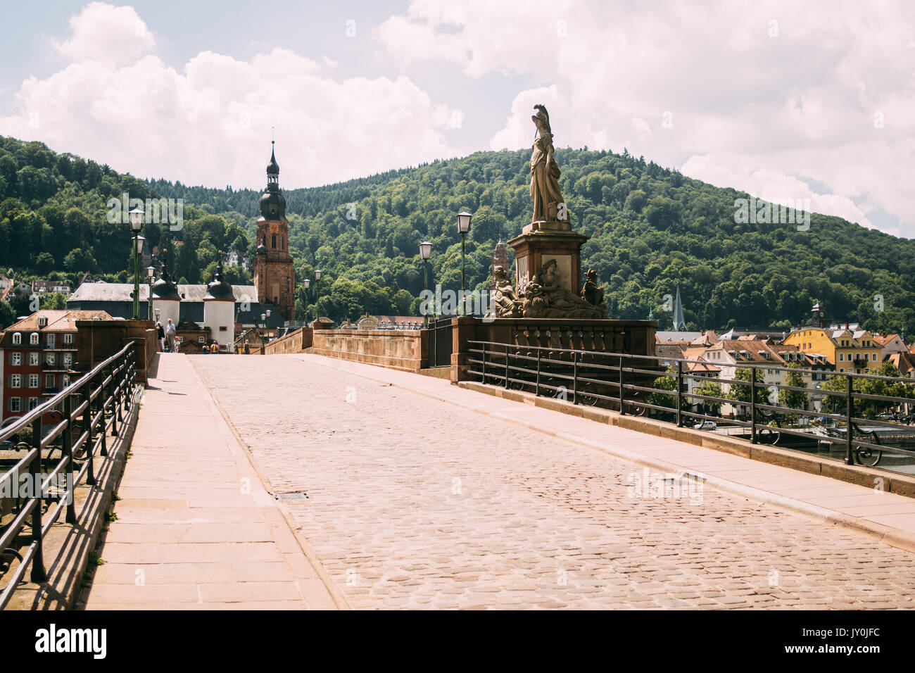 Old bridge in Heidelberg, Germany, during the summer Stock Photo - Alamy