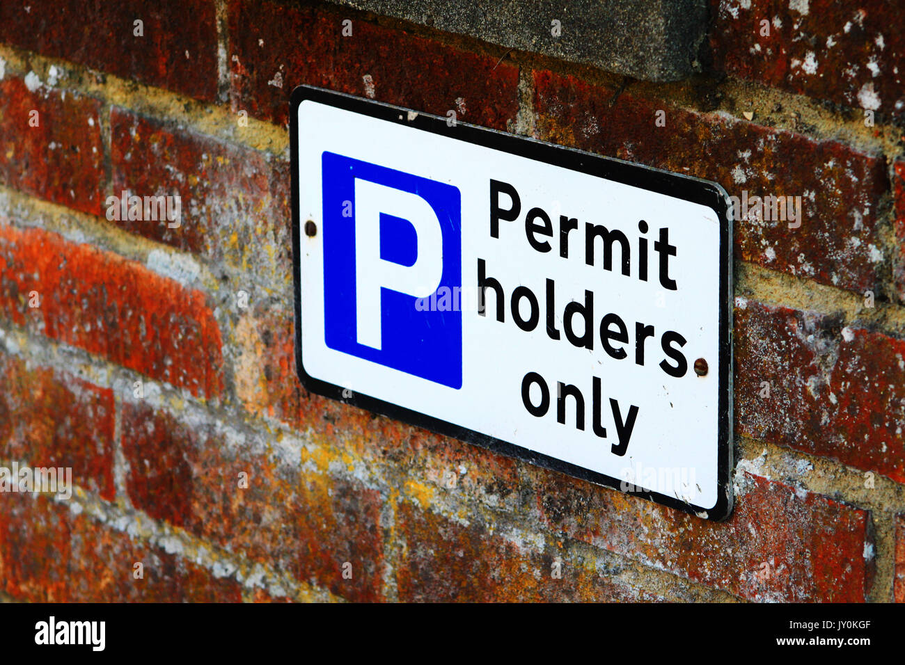 Permit holders sign hires stock photography and images Alamy