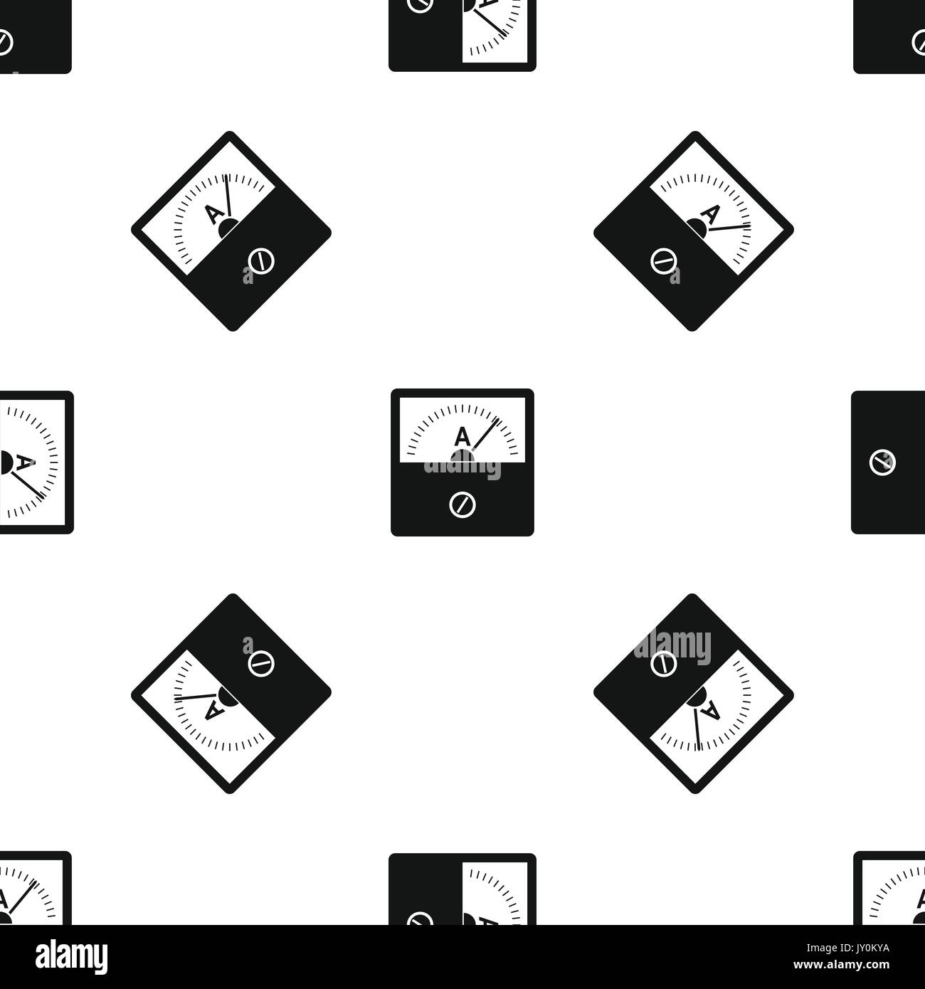 Counter pattern seamless black Stock Vector
