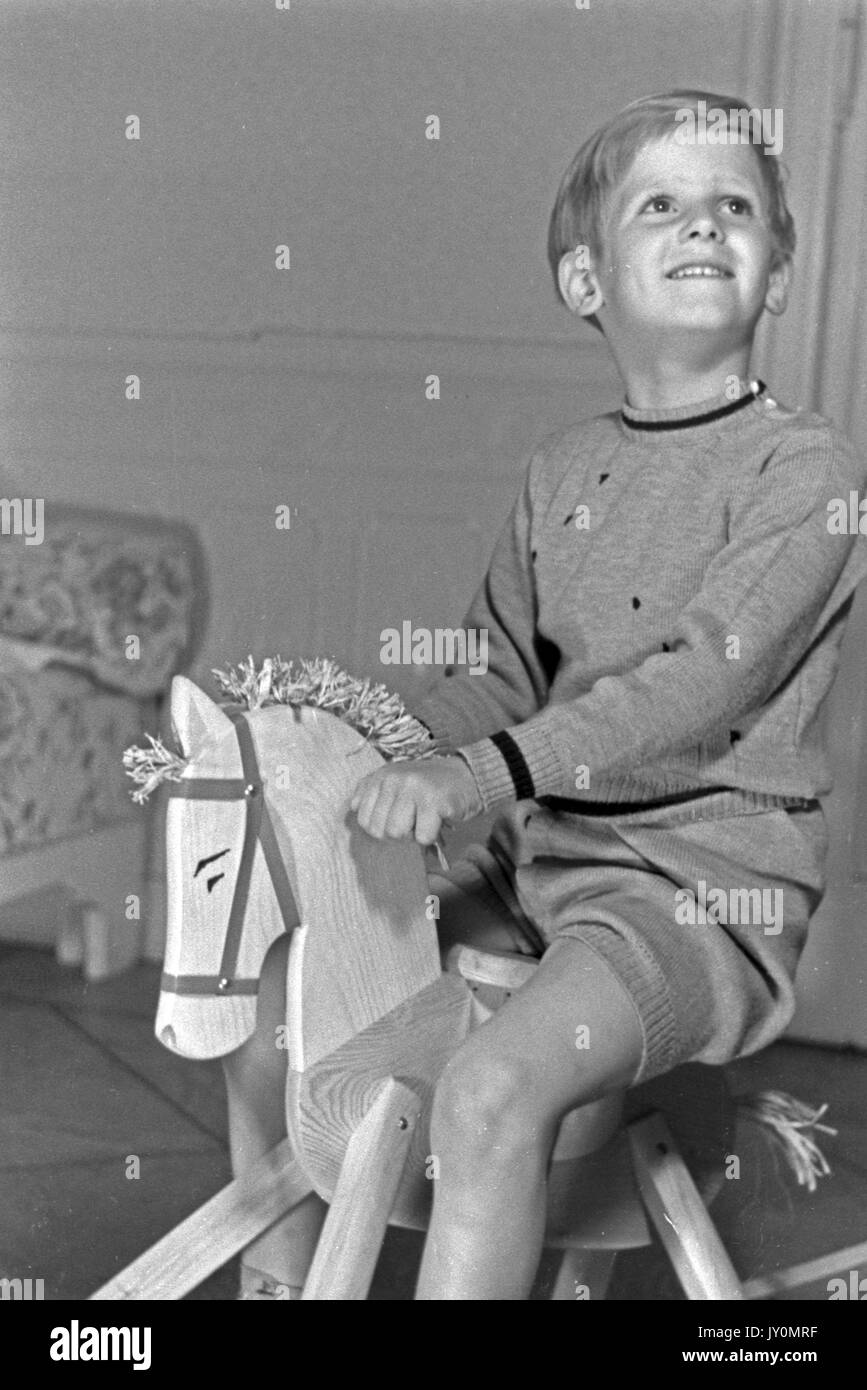 boy rocking horse
