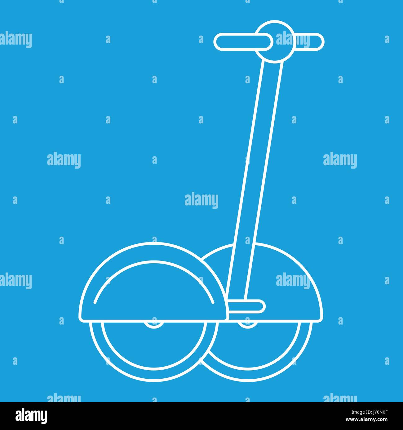 Two wheeled electric vehicle icon, outline style Stock Vector Image ...