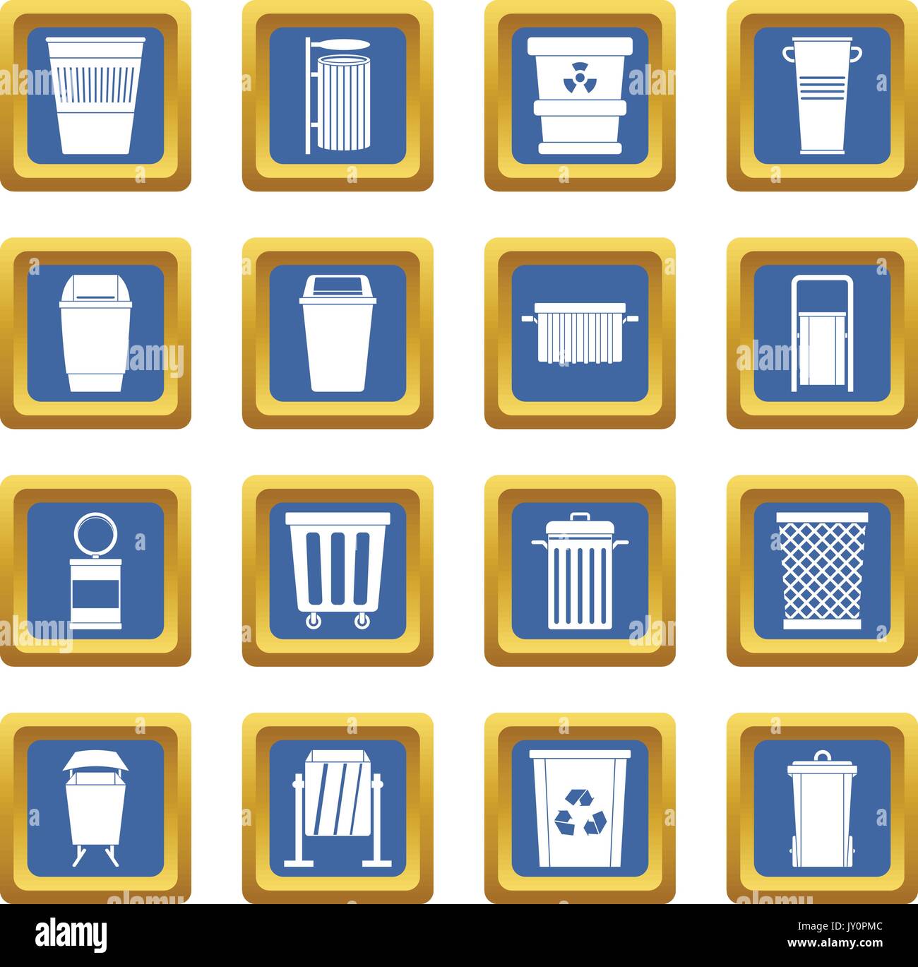 Cleaner throwing trash Stock Vector Images - Alamy