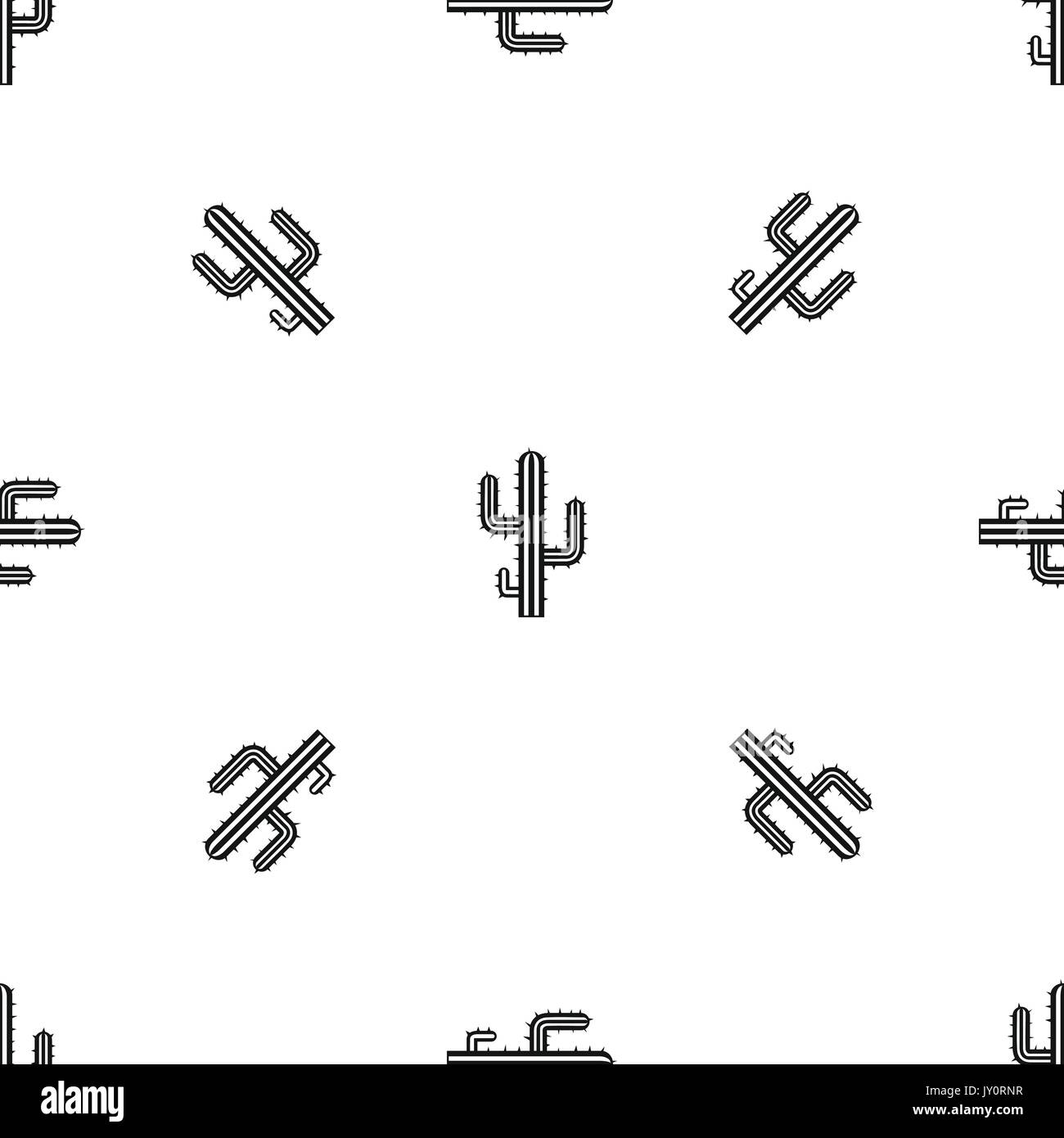 Cactus pattern seamless black Stock Vector Image & Art - Alamy