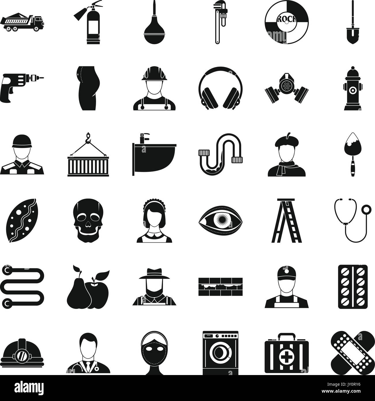 Good profession icons set, simple style Stock Vector Image & Art - Alamy