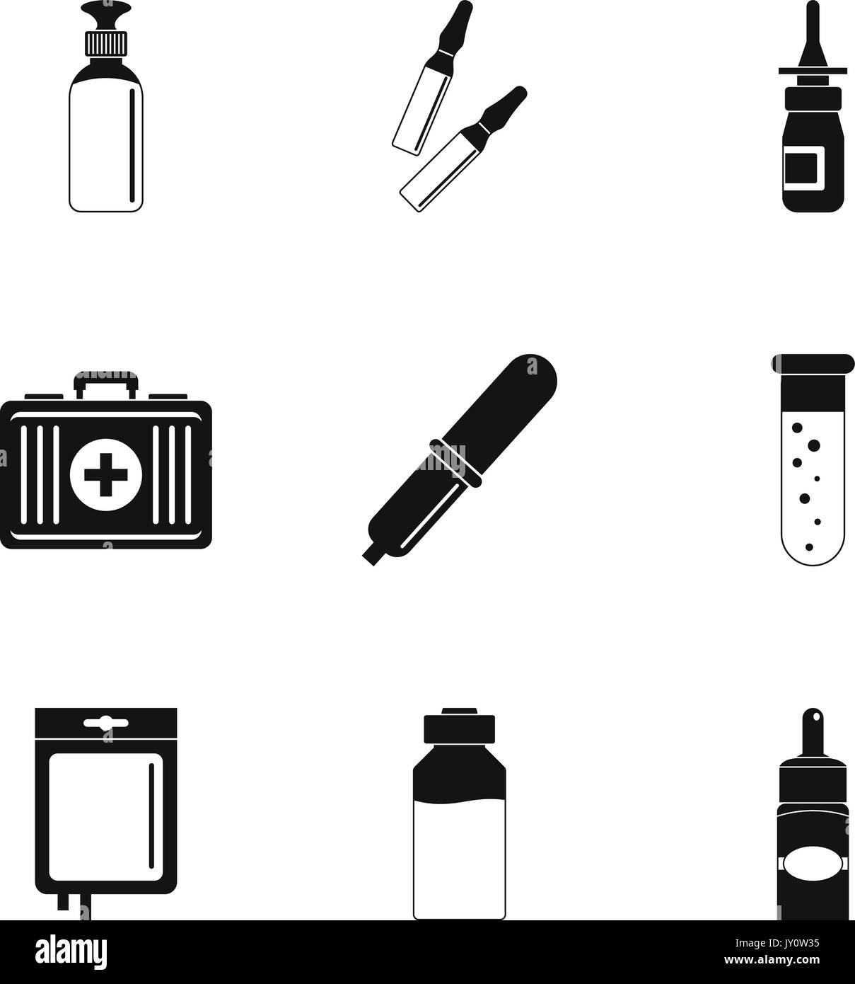 Medical care icon set, simple style Stock Vector Image & Art - Alamy
